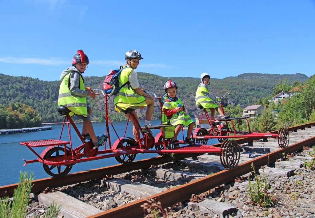 Rail biking Flekkefjord Norway