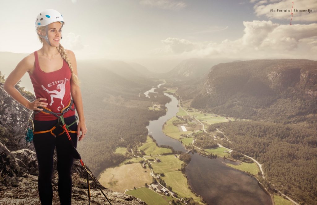 I Valle kan du klatre Via Farrata til toppen av Straumsfjellet. | Foto: Tom Knudsen