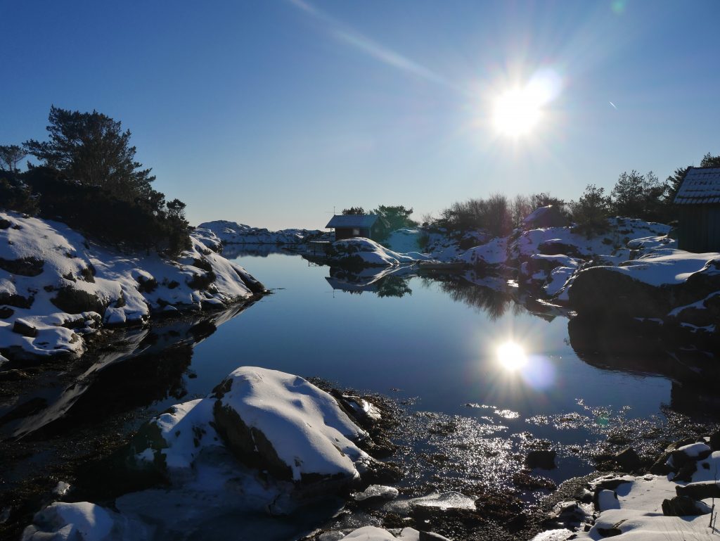 Skjærgården er vakker vinterstid. Foto: Heidi Sørvig©Visit Sørlandet