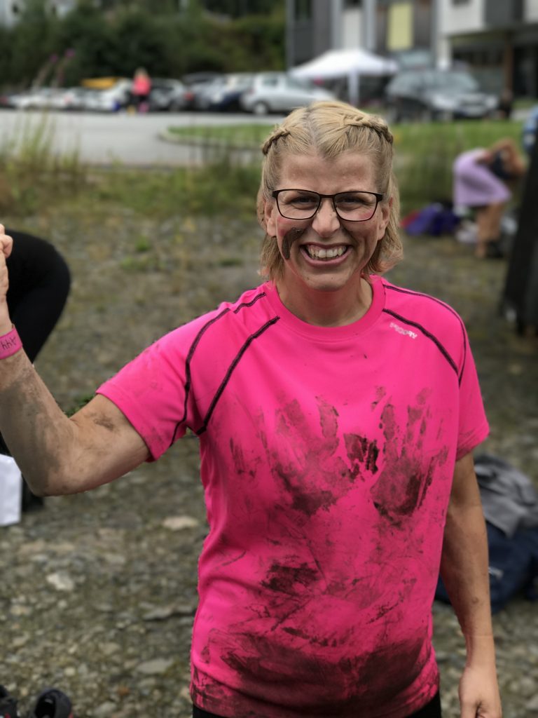 Hildegunn på Dirty Girls Mud Run Kristiansand 2017
