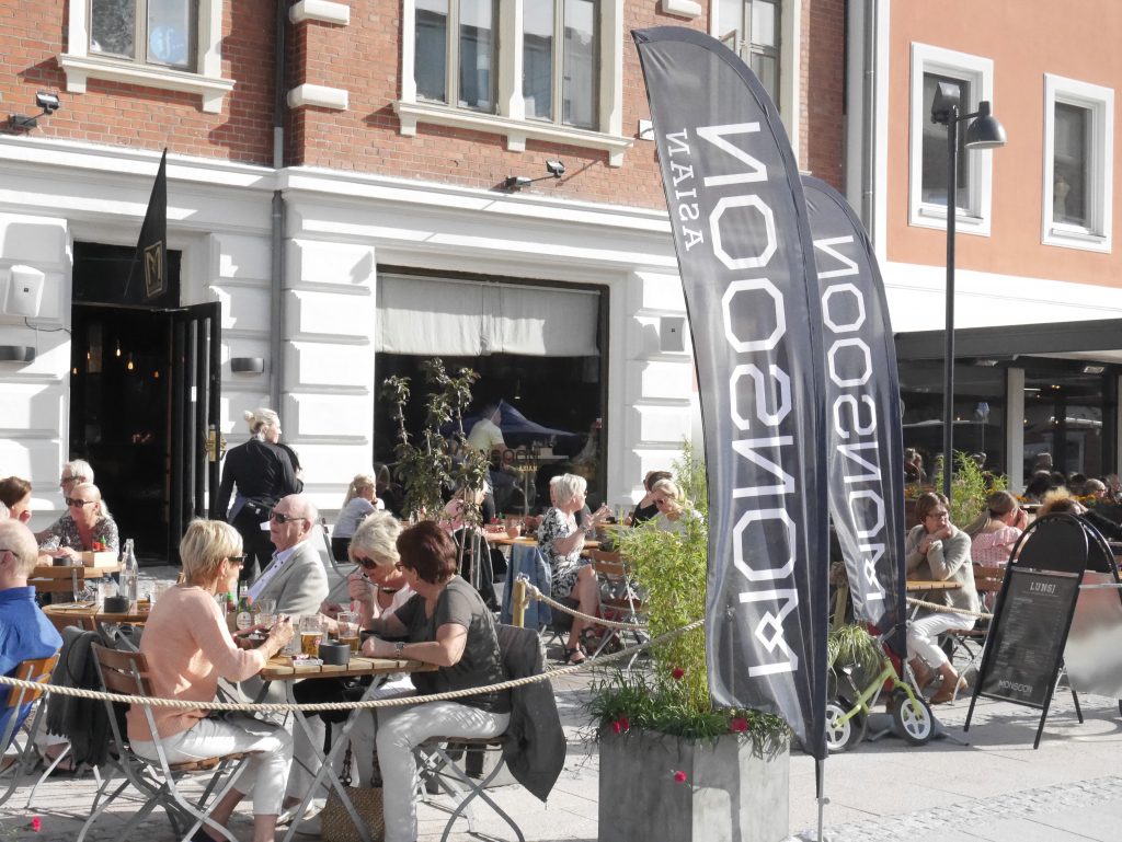 Uteservering på Monsoon restaurant i Kristiansand