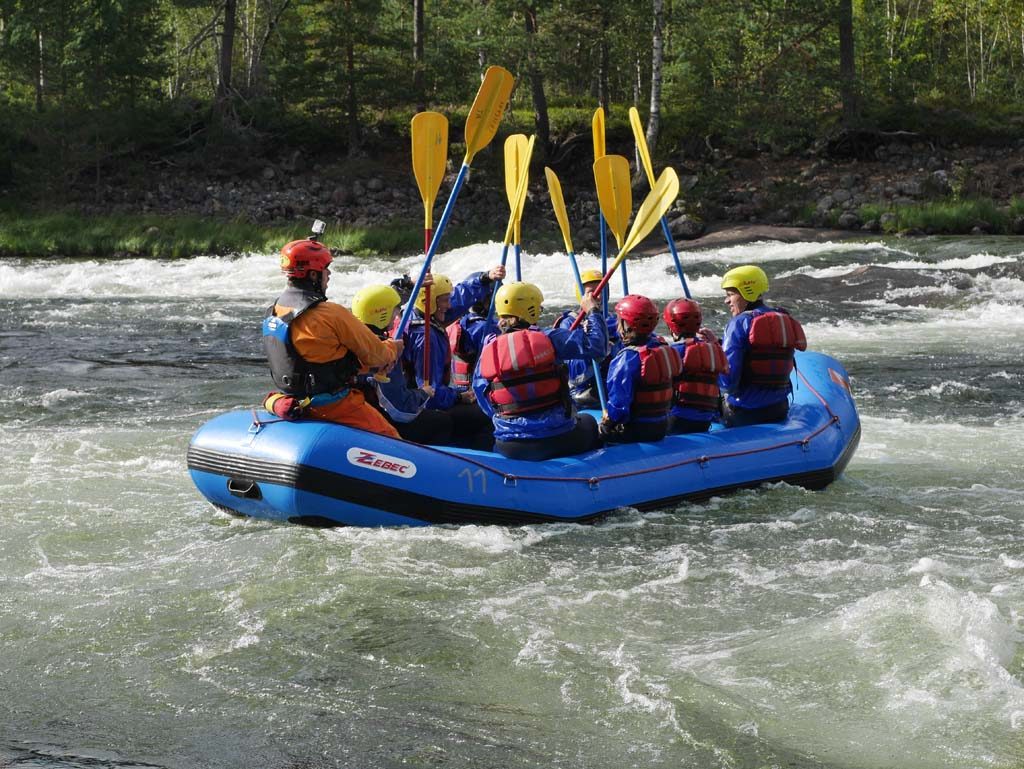 Rafting at TrollAktiv in Evje. Photo: Fieke/KidsErOpUit.