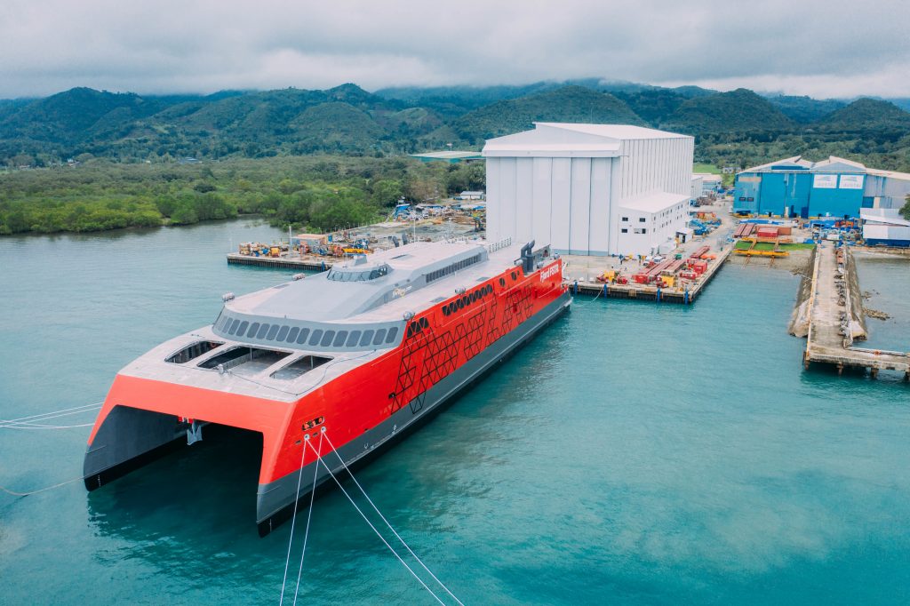 Fjord Lines nye katamaran Foto: Austal
