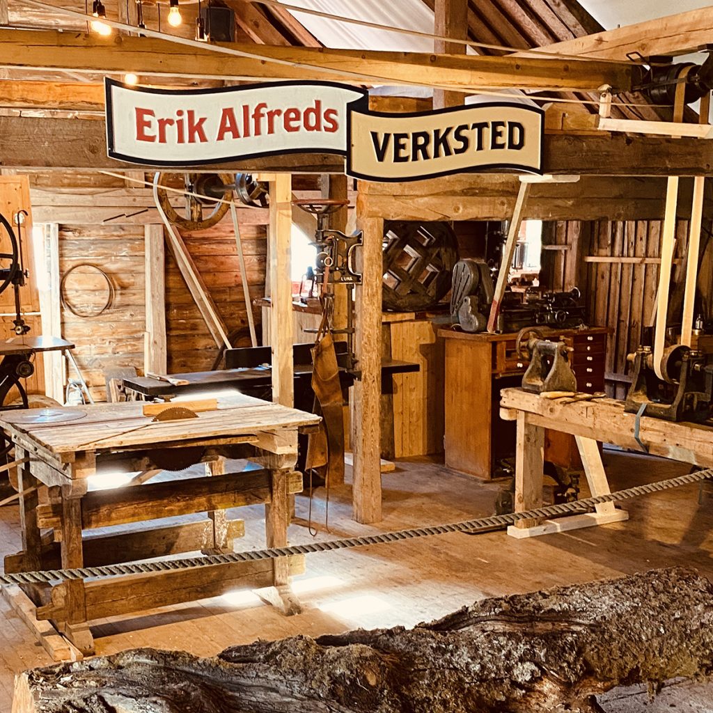 I Erik Alfreds eget verksted kan du elv lage ting